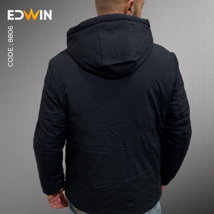 کاپشن مردانه ضد آب کلاه دار آستر بادی ضخیم مدل 8806 - تصویر 15