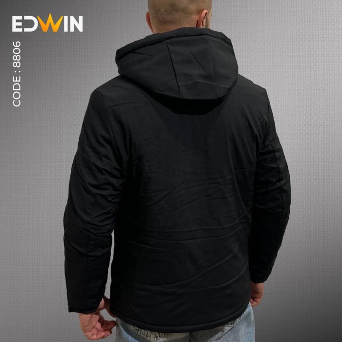 کاپشن مردانه ضد آب کلاه دار آستر بادی ضخیم مدل 8806 - تصویر 12